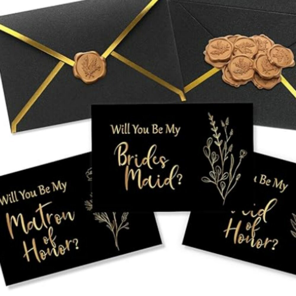 Bridesmaid Proposal Cards Set Will You Be My Bridesmaid Card